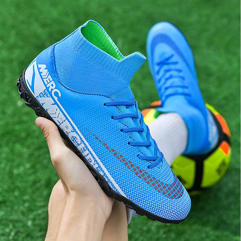 FG/AG/TF Men Football Boots High Ankle Soccer Shoes For Man Cleats Training Shoes Professional Sport Sneakers Mens Futebol 35-45